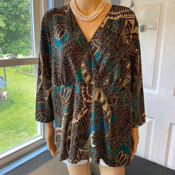 East 5th Tops - East5Th Y2K Boho Casual Blouse Women Plus Size 2X